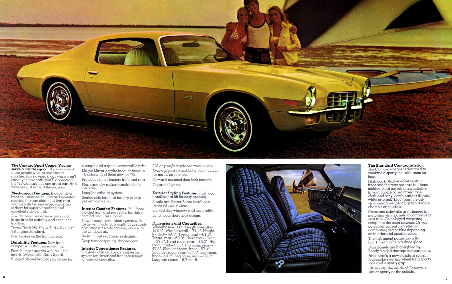 1973 Chev Camaro Brochure Page 5